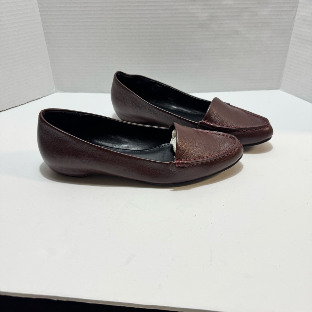 H by Halston Dark Brown Leather Loafers